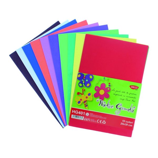 HARTIE GUMATA HG401  20x30CM  10COLI  10CUL DACO
