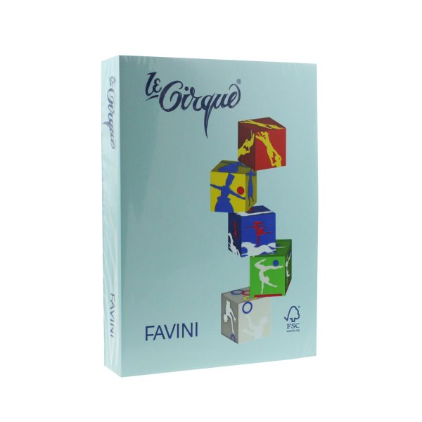 HARTIE COLORATA 80G/MP A4 106 ALBASTRU DESCHIS FAVINI A717504