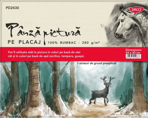 PANZA PICTURA PE CARTON 24X30CM DACO PD2430