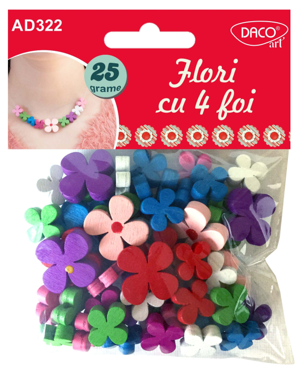 ACCESORII CRAFT - AD322 FLORI CU 4 FOI DACO