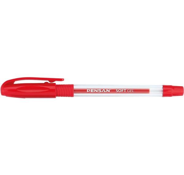 PIX PENSAN SOFT GEL FINE 0.5MM ROSU 2420R