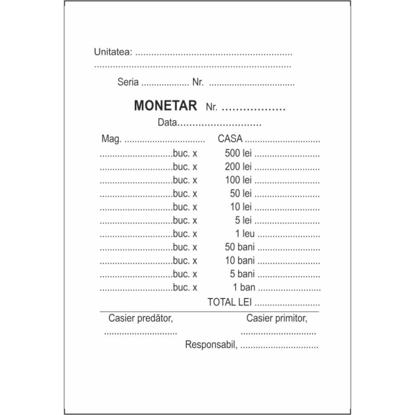 MONETAR A6 2EX 100F NEP  AUTOCOPIATIV L03332