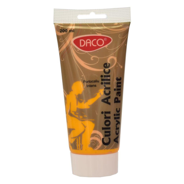 CULORI ACRIL 200ML DACO PORTOCALIU INCHIS CU3200PI