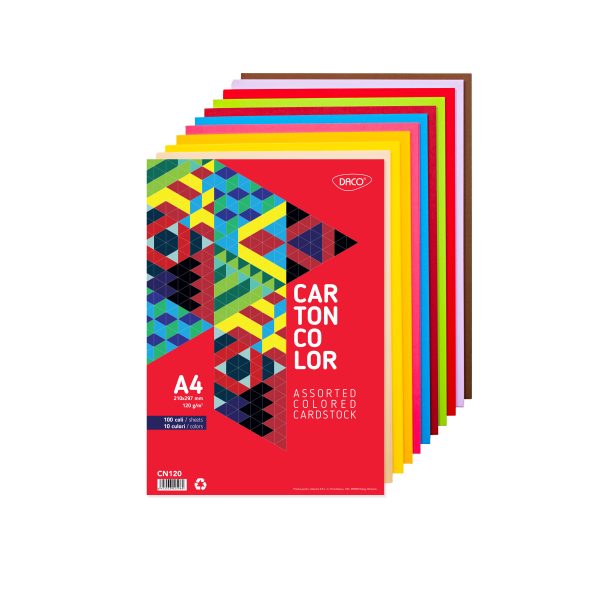 CARTON COLOR CN120 A4  100COLI  10CUL  DACO 120G/MP