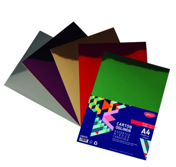 CARTON OGLINDA 270G/MP  A4  10 COLI  5 CUL  DACO CN270